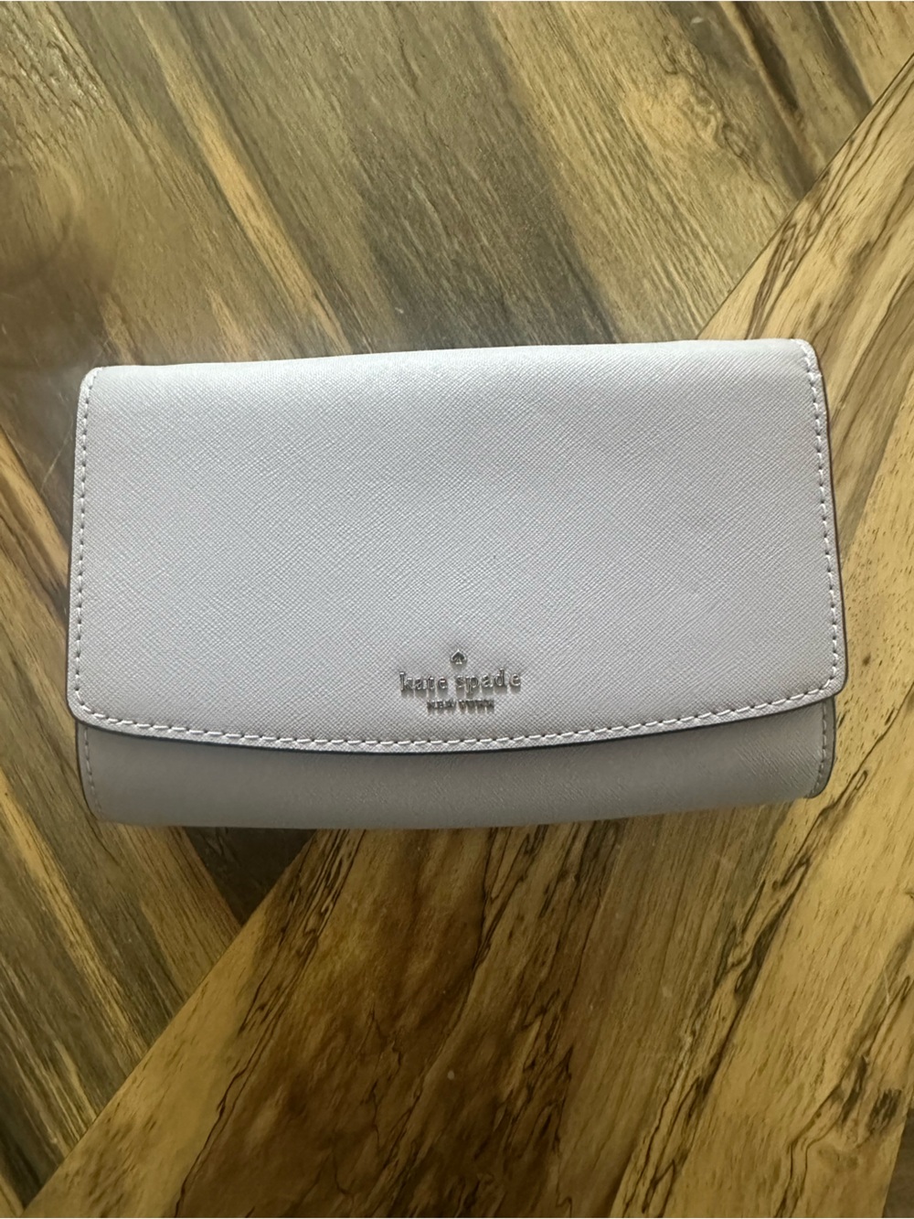 kate spade Light Lavender Clutch Crossbody Purse Pocketbook Bag